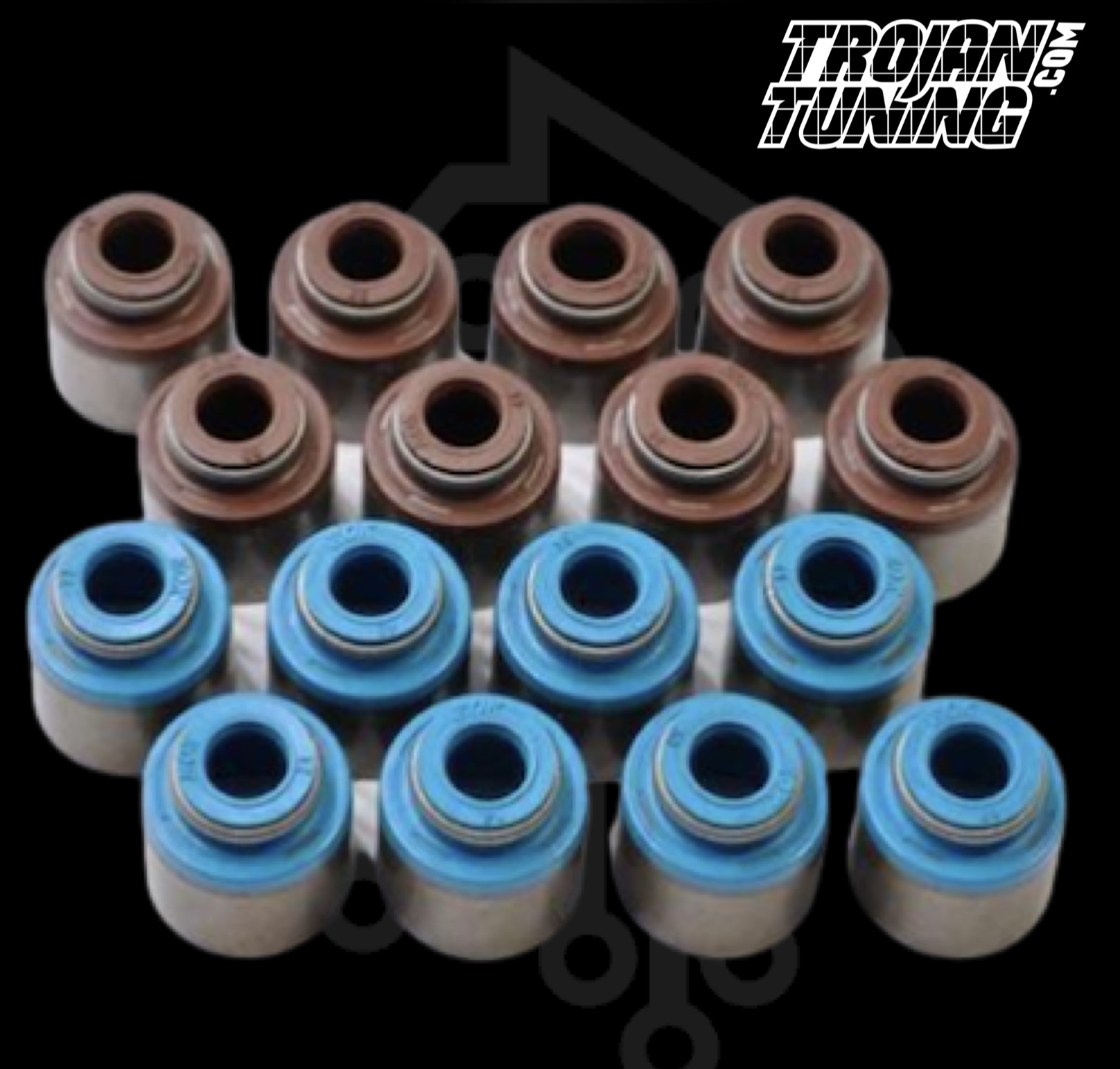 JUEGO DE SELLOS DE VALVULA NISSAN SR20 DE/DET*